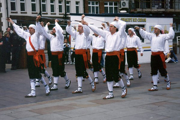 Photo of Basque sword dancers